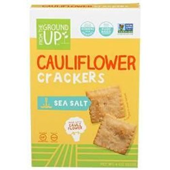 From The Ground Up Cauliflower Crackers Sea Salt 4 Ounce
