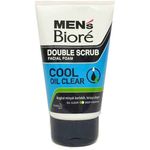 Biore Men Double Scrub Facial Foam Oil Clear 50g