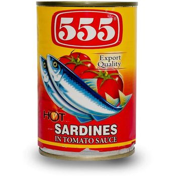555 Hot Sardines Tomato Sauce 425g