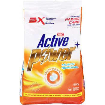 UIC Active Power Laundry Powder Detergent Musty Removal 500g
