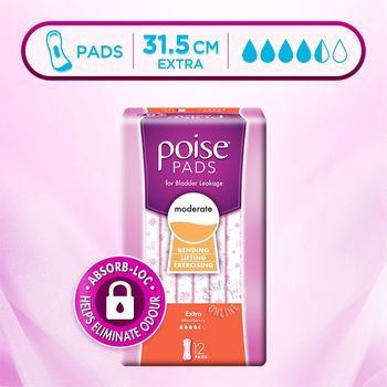 Poise Pads For Bladder Leakage Extra 315cm