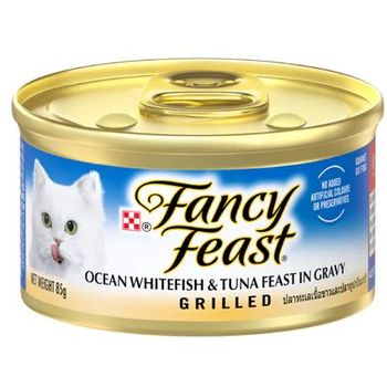 Fancy Feast Grilled Ocean Whitefish And Tuna Feast in Gravy 85g
