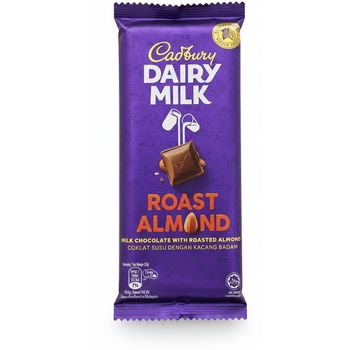 Cadbury Roasted Almond Dairy Milk Chocolate 130G