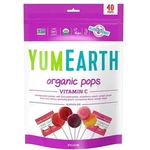 YumEarth Organic Fruit Flavored Vitamin C Pops 40g