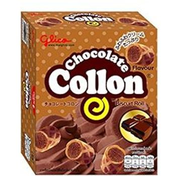 Glico Cream Collon Biscuit Roll Chocolate Flavour 54g