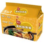 Unif 100 Instant Noodles Artificial Pork Chop Flavor 5 x 105g