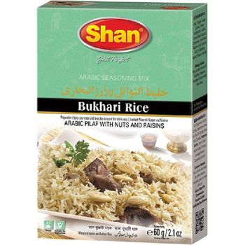 Shan Bukhari Rice Arabic Seasoning Mix 2.11oz 60g Spice Powder For Arabic Pilaf With Nuts Raisins Suitable For Vegetarians Airtight Bag In A Box
