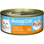 Aatas Cat Tantalizing Tuna and Sardine in Aspic Formula Canned Cat Food 80g