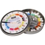 Pebeo 300075 Fine Watercolours Round Metal Box Of 12 Half Pans 1 Brush And 1 Palette