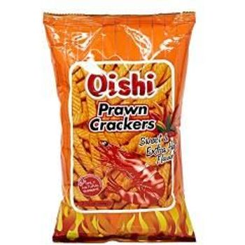 Oishi Prawn Crackers Sweet And Extra Hot Flavor 60g pack Of 3
