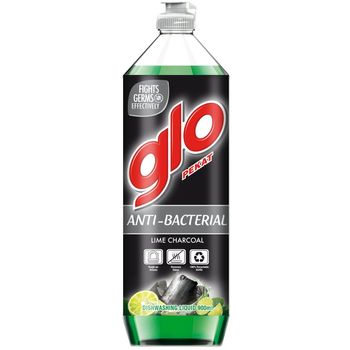 Glo Dishwash Liquid Lime Charcoal 900ml