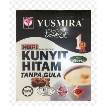 Yusmira Black Turmeric Coffee Plus Stevia 15pcs 25g