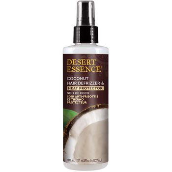 Desert Essence - Hair Care, Styling Coconut Hair Defrizzer & Heat Protector (8oz)
