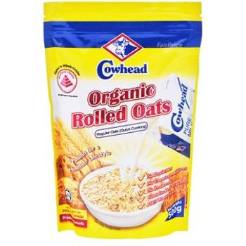 Cowhead Organic Rolled Oats 500g