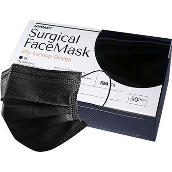 Wistech Surgical Mask 50pcs Black