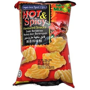 Miaow Miaow Hot And Spicy Chips 60g