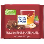 Ritter Sport Rum Raisins Hazelnuts 100g