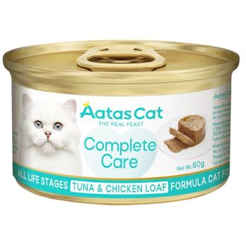 Aatas Cat Complete Care Tuna Chicken Loaf Cat Wet Food 80g