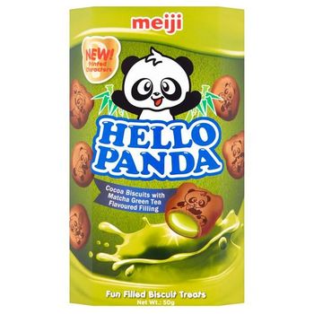 Meiji Hello Panda Biscuits Matcha Green Tea 50g