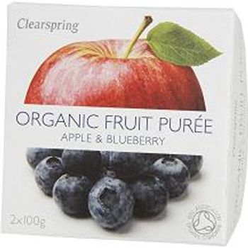 Clearspring Organic Fruit Puree Apple And Blueberry 200g