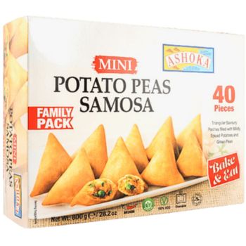 Ashoka Frozen Potato Peas Mini Samosa 40 Pc 800g