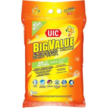 Uic Big Value Detergent Powder Anti Bacterial Citrus Splash 5kg
