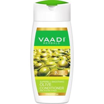 Vaadi Herbals Superbly Smoothing Olive Conditioner With Avocado Extract Controls Frizz 110ml