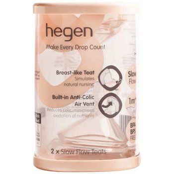 Hegen Teat Slow Flow 2 Pack 1 to 3 Months