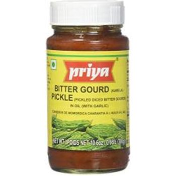 Priya Bittergourd Karela Pickle 10.6oz 300g With Garlic Single Pack