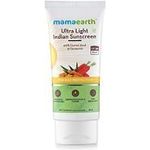 Mamaearths Ultra Light Natural Sunscreen Lotion Spf 50 Pa With Turmeric Carrot Seed 80ml