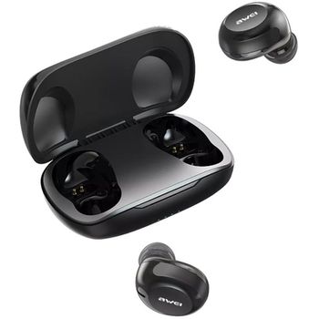 Awei Earphones With T20 Charging Case True Wireless Black