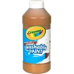 Crayola Washable Paint Brown Bottle 500ml