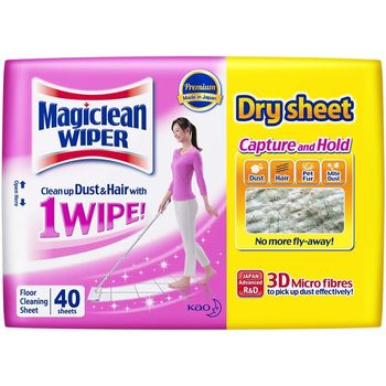Magiclean Wiper Dry Sheet Pack 40 Sheets
