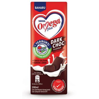 Nestle Omega Plus Dark Chocolate Drink 200ml
