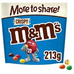 M&M's Crispy Milk Chocolate Bag 213g