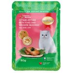 Smart Heart Cat Pouch Otak Otak With Tuna And Wakame Seaweed 85g