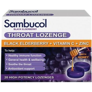 Sambucol Black Elderberry For Throat 20 Lozenges