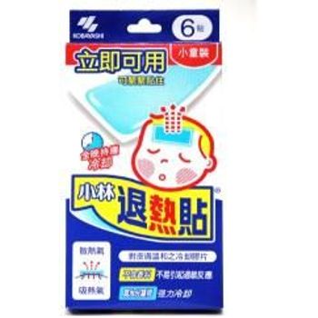 Kobayashi Cooling Gel Sheet For Kids 6 Ct 5 X 11cm