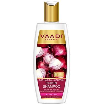Syampu Bawang Vaadi Herbals Dengan Keratin Tumbuhan Dan Pro Vitamin B5 350ml