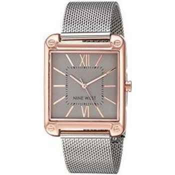 Nine West Women's Sunray Dial Mesh Bracelet Watch
