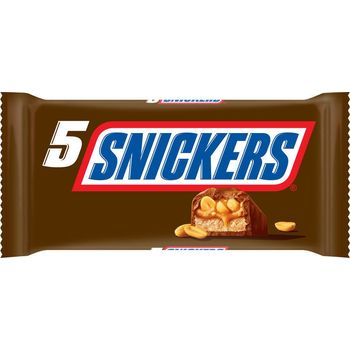 Snickers Chocolate Bars with Caramel And Peanuts Pack 5 50g