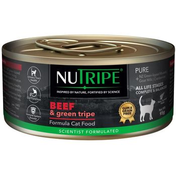 Nutripe Cat Gum And Grain Free Pure Beef And Green Tripe 95g