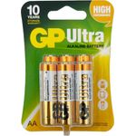 GP Ultra Alkaline AA Battery Double A Battery 6Pcs