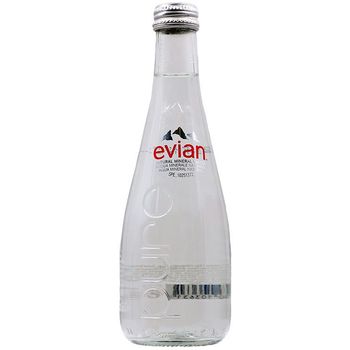 Evian Natural Mineral Water Glass 330ml