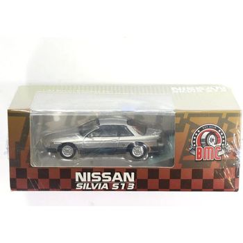 BM Creations Nissan Silvia S13 Silver/Gray RHD Diecast Car