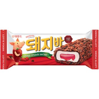 Lotte Fruit and Strawberry Chocolate Ice Cream 70ml