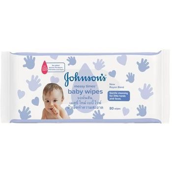 Johnson's Baby Messy Times Wipes 80pcs