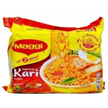 Maggi Instant Noodle Curry Flavor Perencah Kari 79g