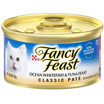 Purina Fancy Feast Classic Whitefish Tuna Wet Cat Food 85g