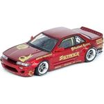 Inno Models Nissan Silvia S13 V2 Pandem / Rocket Bunny Red Metallic Diecast Car